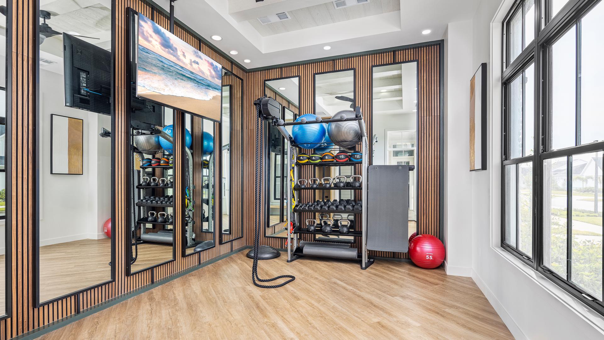 Yoga room at Bronson Peak