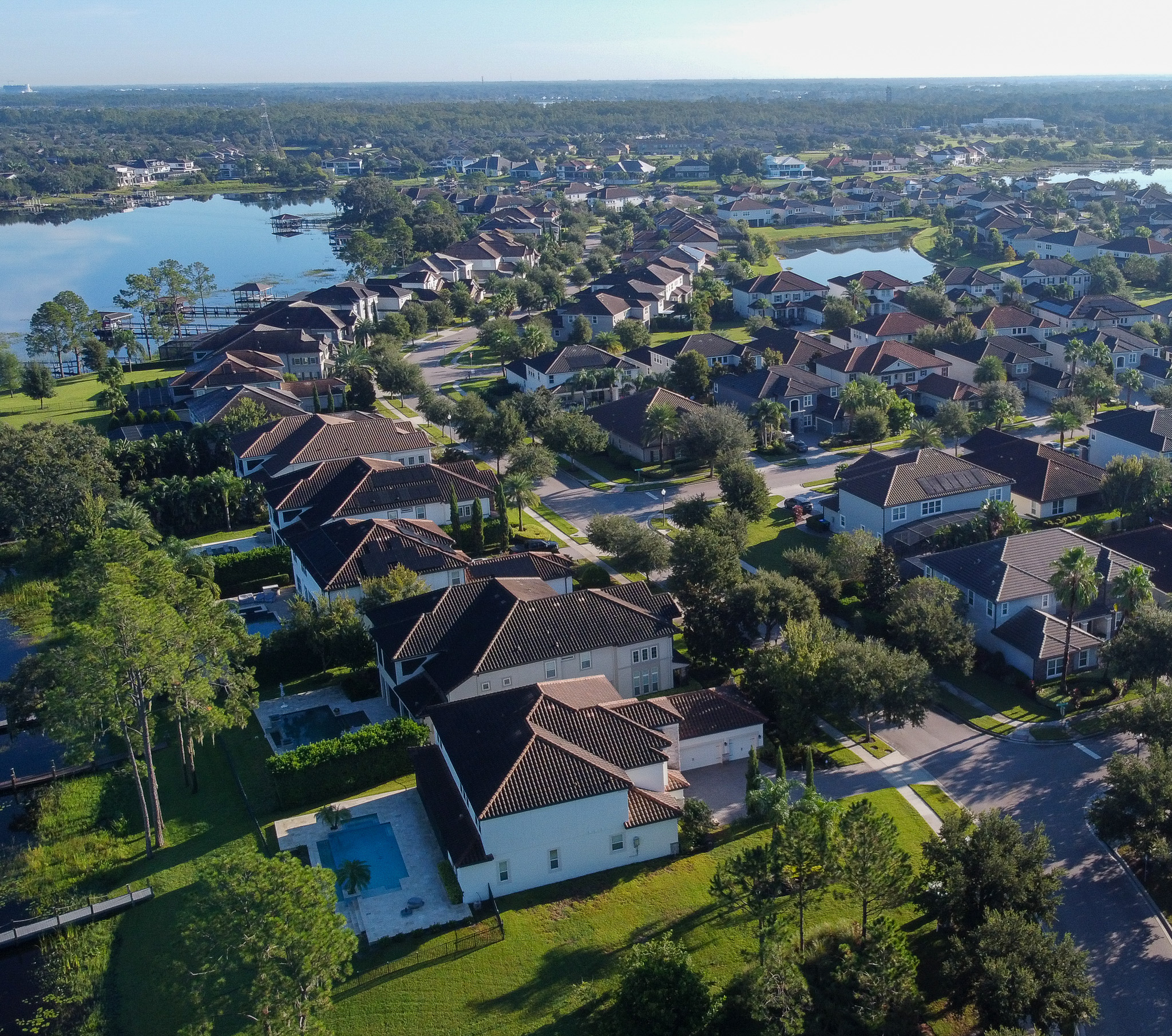 Ariel View of Horizon West Homes